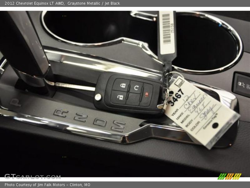 Graystone Metallic / Jet Black 2012 Chevrolet Equinox LT AWD