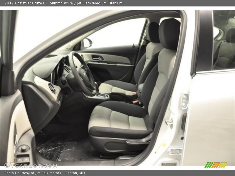 Summit White / Jet Black/Medium Titanium 2012 Chevrolet Cruze LS