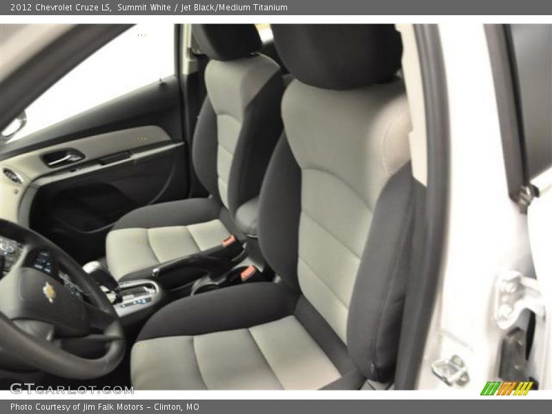 Summit White / Jet Black/Medium Titanium 2012 Chevrolet Cruze LS