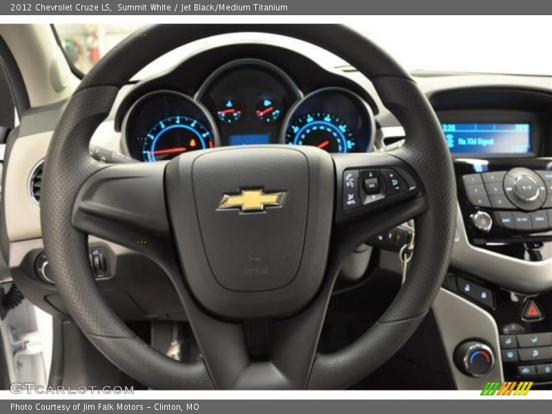 Summit White / Jet Black/Medium Titanium 2012 Chevrolet Cruze LS