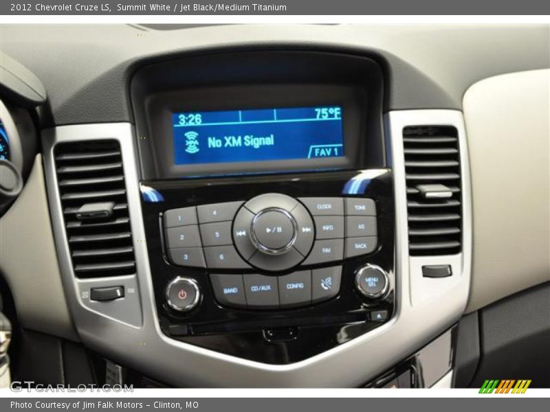 Summit White / Jet Black/Medium Titanium 2012 Chevrolet Cruze LS
