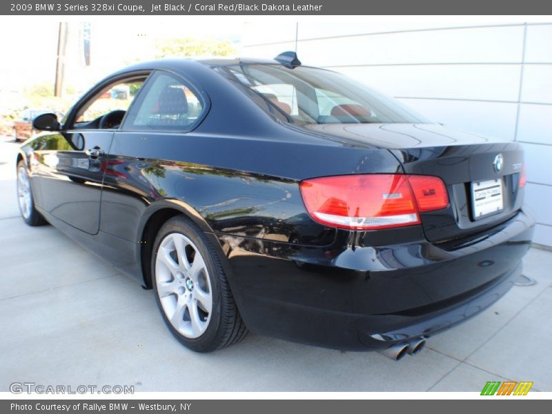 Jet Black / Coral Red/Black Dakota Leather 2009 BMW 3 Series 328xi Coupe