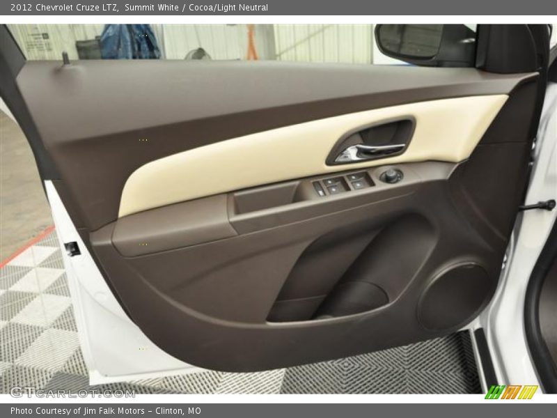 Summit White / Cocoa/Light Neutral 2012 Chevrolet Cruze LTZ