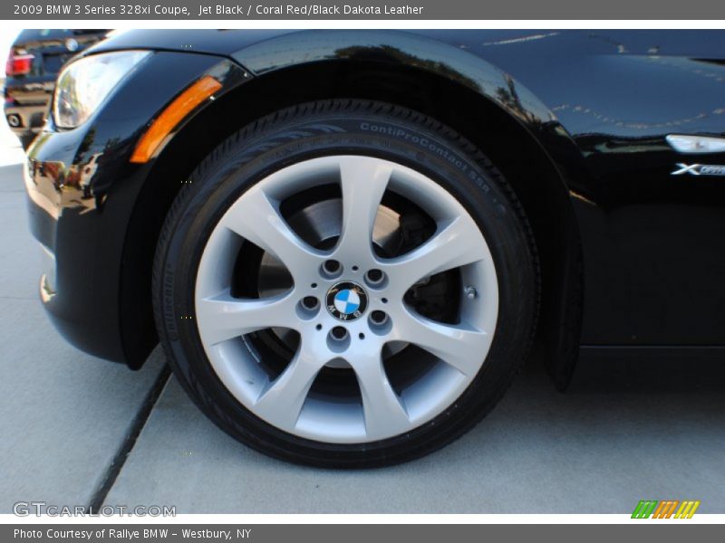 Jet Black / Coral Red/Black Dakota Leather 2009 BMW 3 Series 328xi Coupe