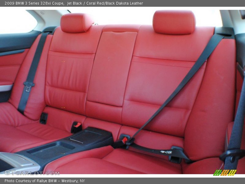 Jet Black / Coral Red/Black Dakota Leather 2009 BMW 3 Series 328xi Coupe