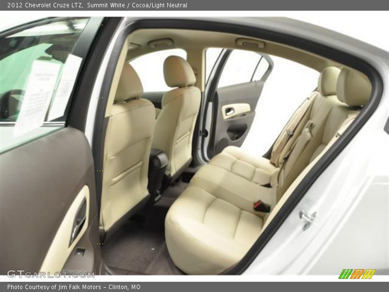 Rear Seat of 2012 Cruze LTZ