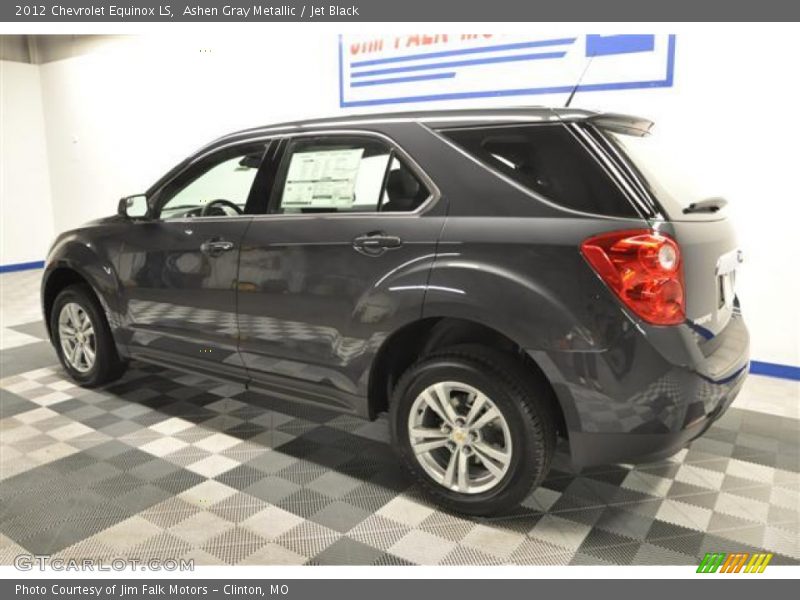 Ashen Gray Metallic / Jet Black 2012 Chevrolet Equinox LS