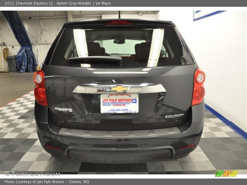 Ashen Gray Metallic / Jet Black 2012 Chevrolet Equinox LS