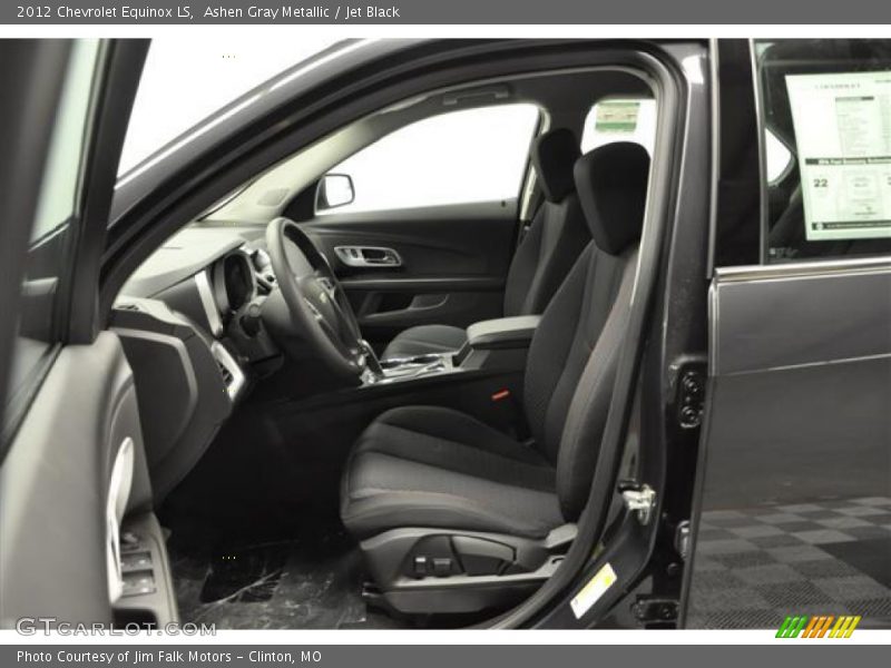 Ashen Gray Metallic / Jet Black 2012 Chevrolet Equinox LS