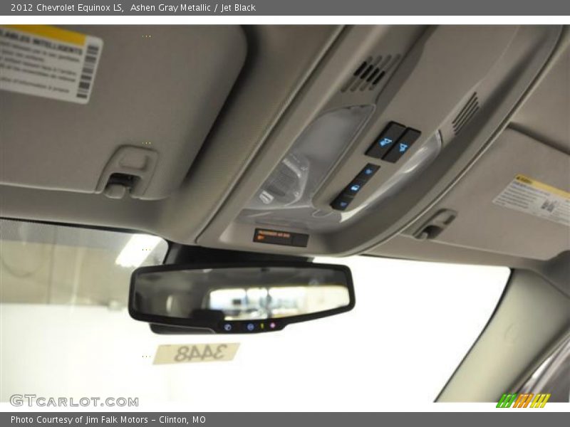Ashen Gray Metallic / Jet Black 2012 Chevrolet Equinox LS