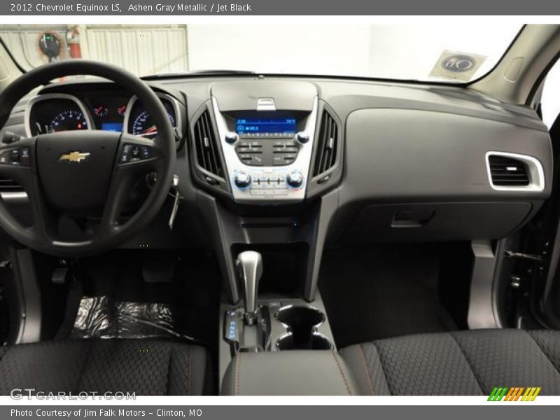 Ashen Gray Metallic / Jet Black 2012 Chevrolet Equinox LS