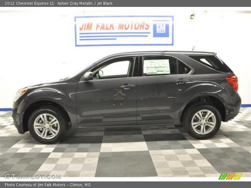 Ashen Gray Metallic / Jet Black 2012 Chevrolet Equinox LS
