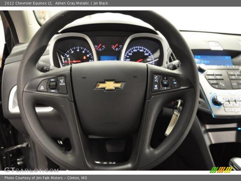 Ashen Gray Metallic / Jet Black 2012 Chevrolet Equinox LS