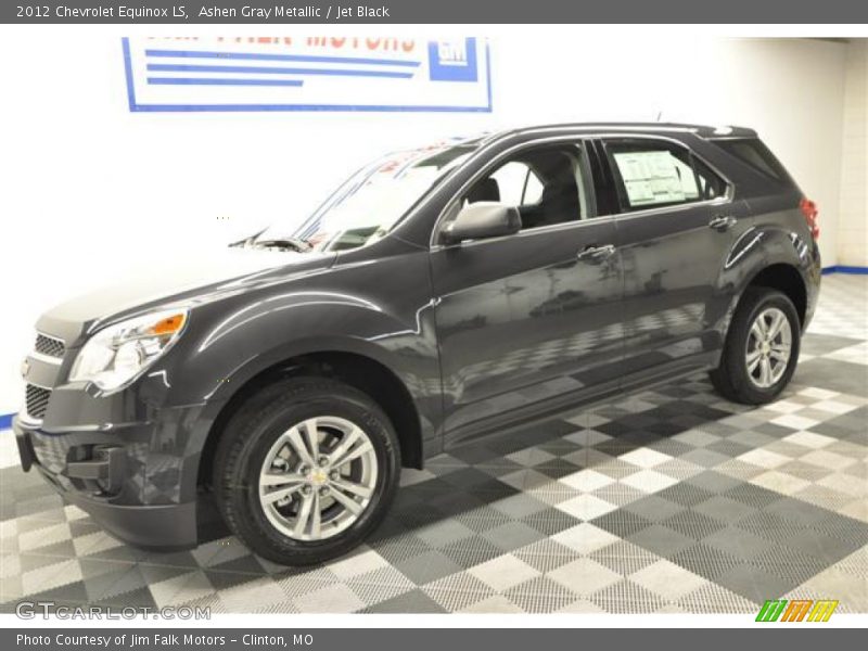 Ashen Gray Metallic / Jet Black 2012 Chevrolet Equinox LS