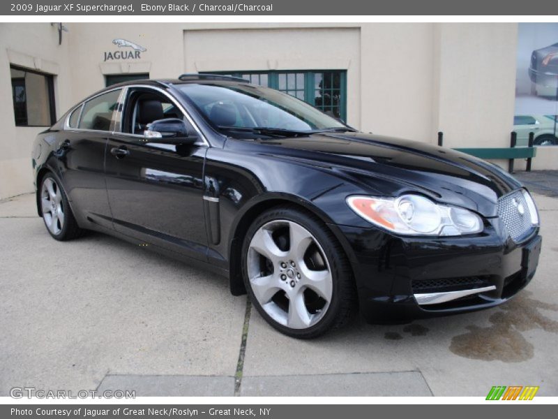 Ebony Black / Charcoal/Charcoal 2009 Jaguar XF Supercharged