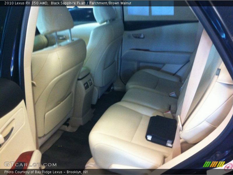 Black Sapphire Pearl / Parchment/Brown Walnut 2010 Lexus RX 350 AWD