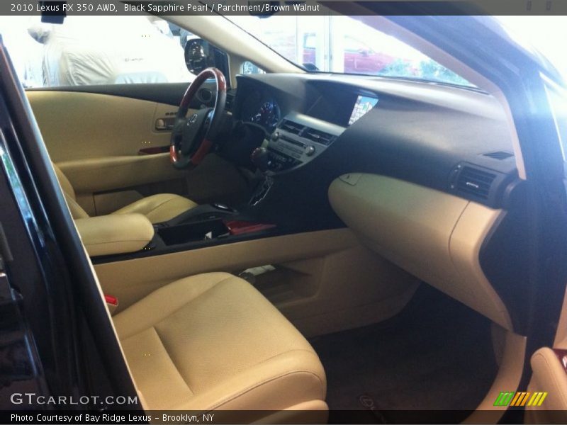 Black Sapphire Pearl / Parchment/Brown Walnut 2010 Lexus RX 350 AWD