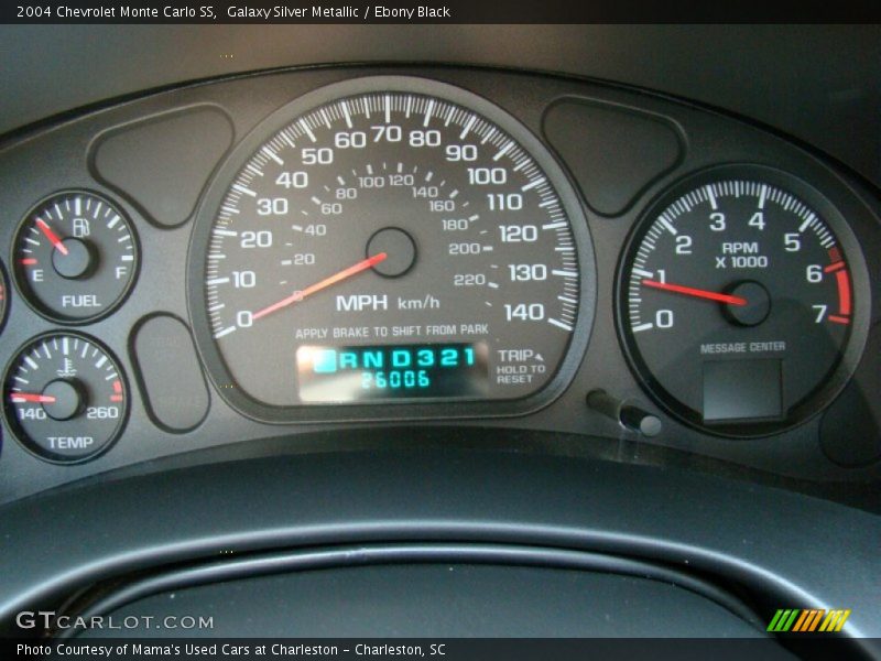 Galaxy Silver Metallic / Ebony Black 2004 Chevrolet Monte Carlo SS