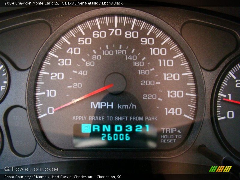 Galaxy Silver Metallic / Ebony Black 2004 Chevrolet Monte Carlo SS