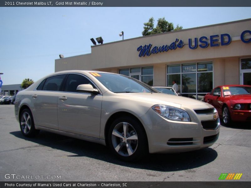 Gold Mist Metallic / Ebony 2011 Chevrolet Malibu LT