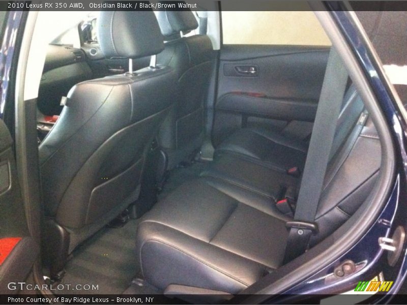 Obsidian Black / Black/Brown Walnut 2010 Lexus RX 350 AWD