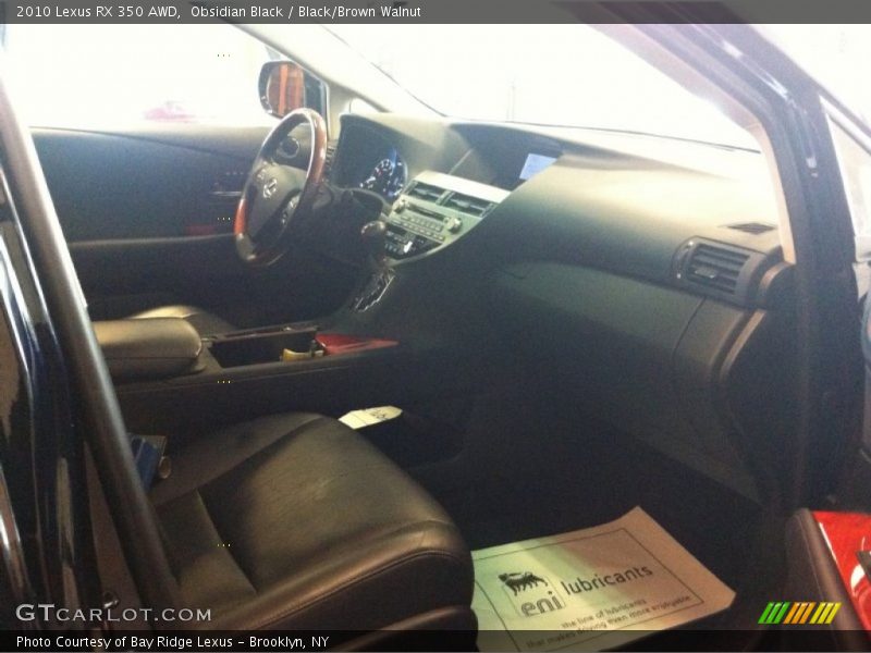 Obsidian Black / Black/Brown Walnut 2010 Lexus RX 350 AWD