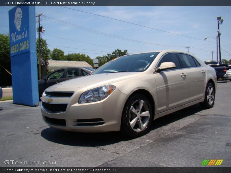 Gold Mist Metallic / Ebony 2011 Chevrolet Malibu LT