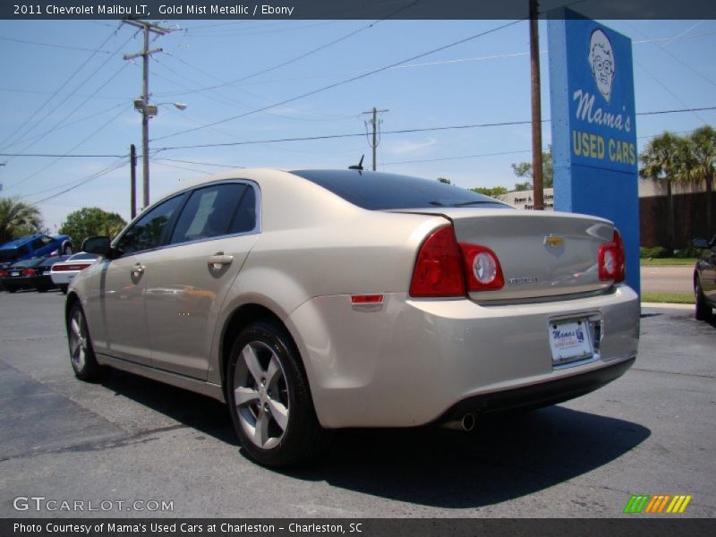Gold Mist Metallic / Ebony 2011 Chevrolet Malibu LT