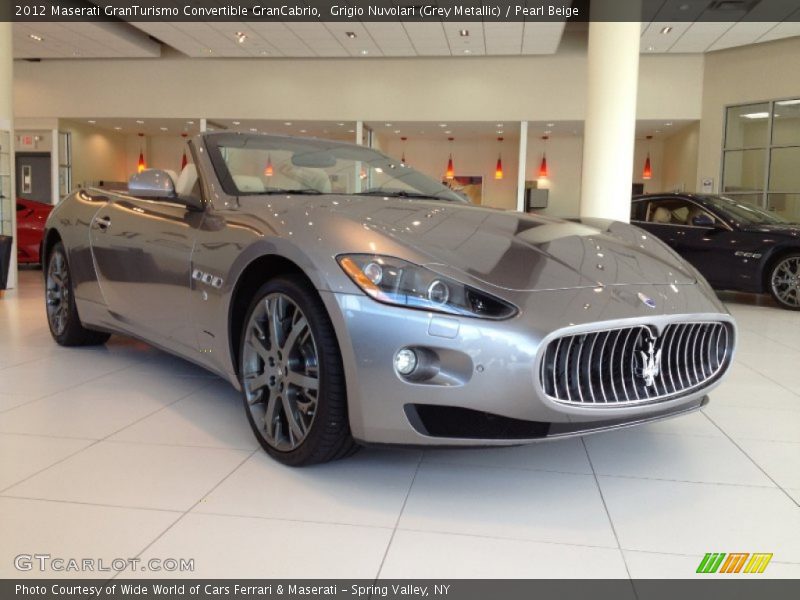 Grigio Nuvolari (Grey Metallic) / Pearl Beige 2012 Maserati GranTurismo Convertible GranCabrio