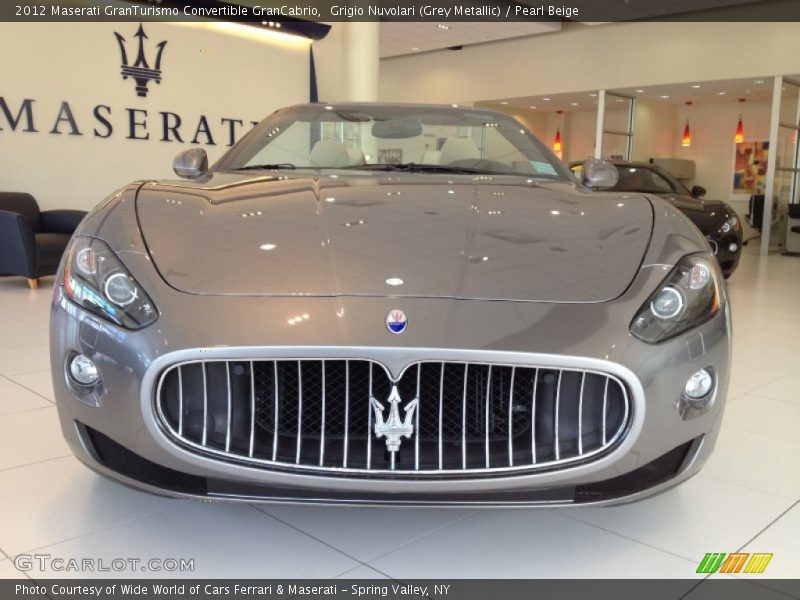Grigio Nuvolari (Grey Metallic) / Pearl Beige 2012 Maserati GranTurismo Convertible GranCabrio