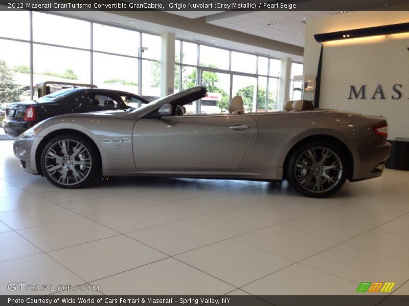 Grigio Nuvolari (Grey Metallic) / Pearl Beige 2012 Maserati GranTurismo Convertible GranCabrio