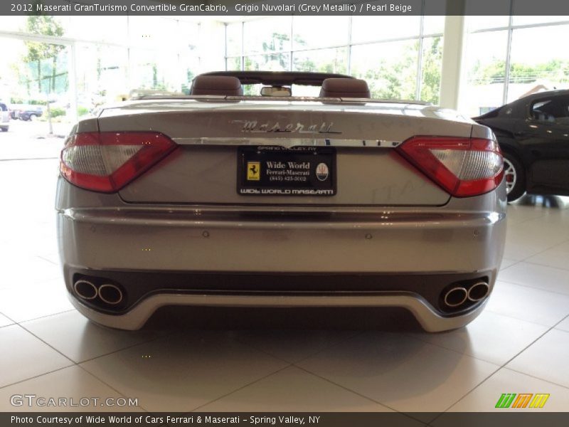 Grigio Nuvolari (Grey Metallic) / Pearl Beige 2012 Maserati GranTurismo Convertible GranCabrio