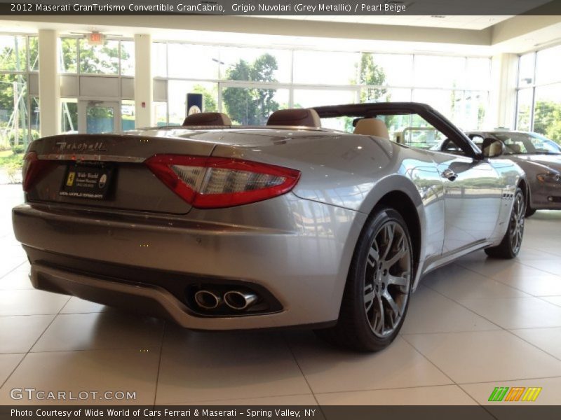 Grigio Nuvolari (Grey Metallic) / Pearl Beige 2012 Maserati GranTurismo Convertible GranCabrio