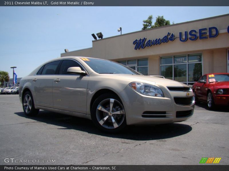 Gold Mist Metallic / Ebony 2011 Chevrolet Malibu LT