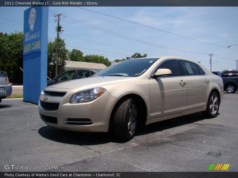 Gold Mist Metallic / Ebony 2011 Chevrolet Malibu LT