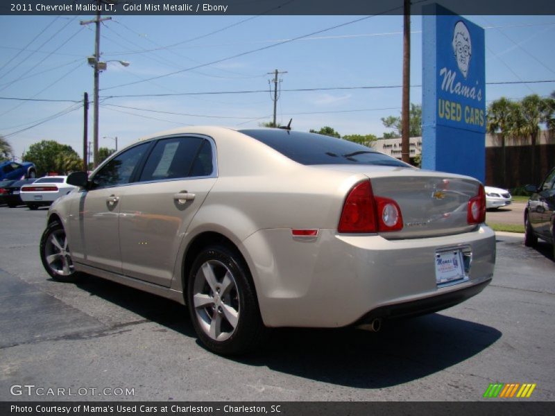 Gold Mist Metallic / Ebony 2011 Chevrolet Malibu LT