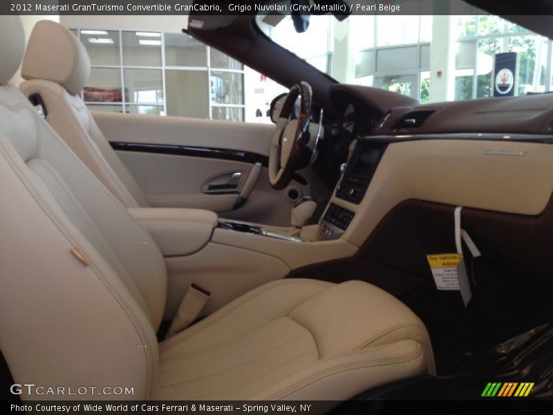 Grigio Nuvolari (Grey Metallic) / Pearl Beige 2012 Maserati GranTurismo Convertible GranCabrio
