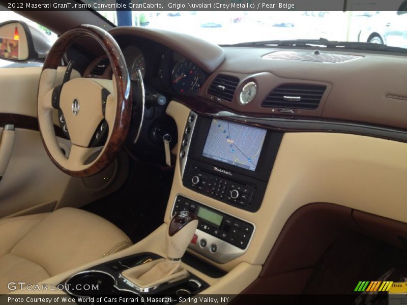 Grigio Nuvolari (Grey Metallic) / Pearl Beige 2012 Maserati GranTurismo Convertible GranCabrio