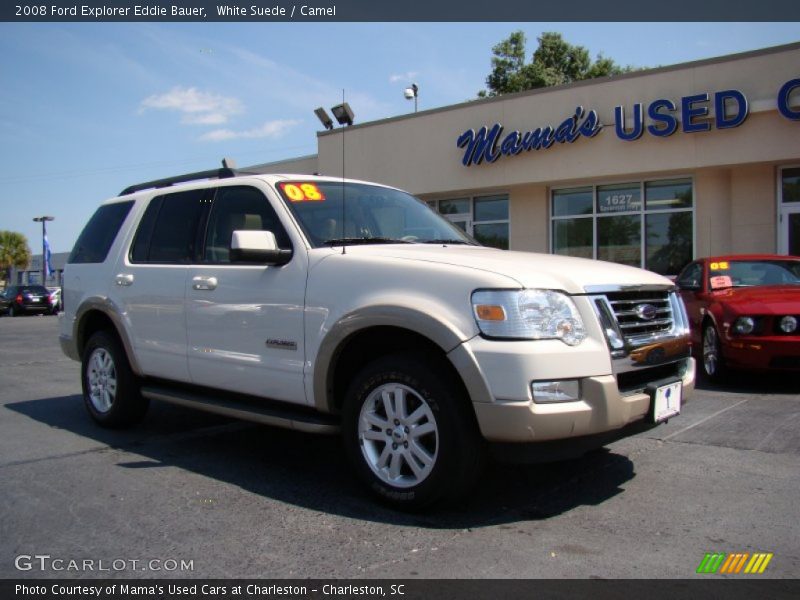 White Suede / Camel 2008 Ford Explorer Eddie Bauer