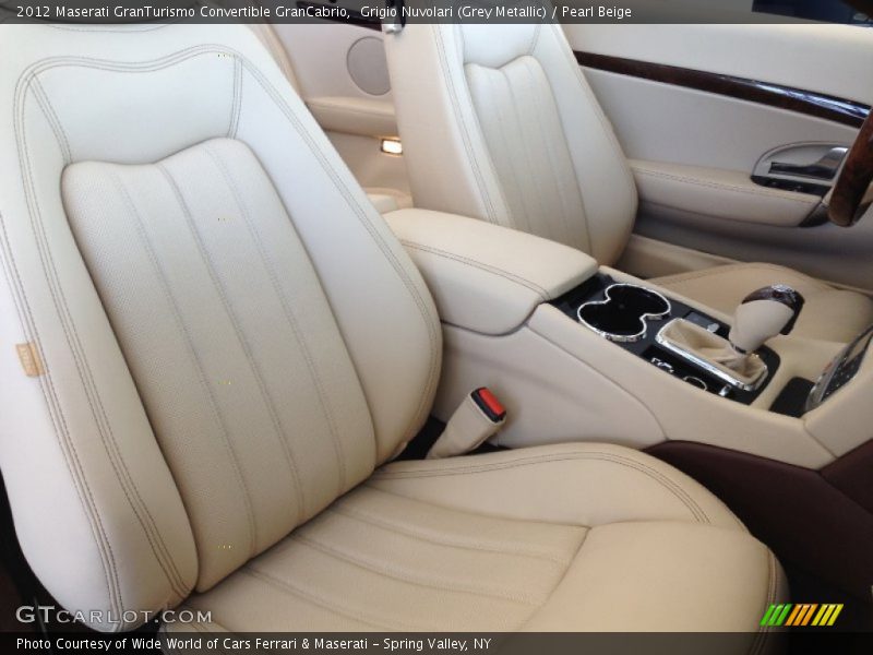 Grigio Nuvolari (Grey Metallic) / Pearl Beige 2012 Maserati GranTurismo Convertible GranCabrio