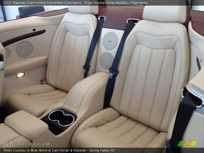 Rear Seat of 2012 GranTurismo Convertible GranCabrio