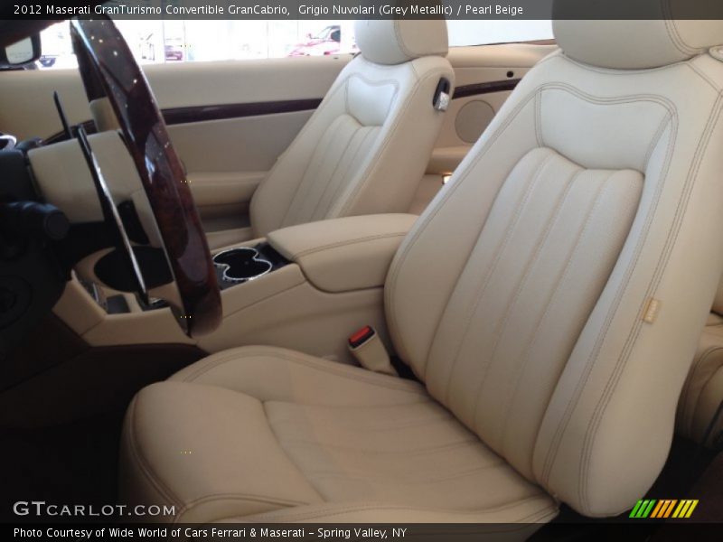 Grigio Nuvolari (Grey Metallic) / Pearl Beige 2012 Maserati GranTurismo Convertible GranCabrio