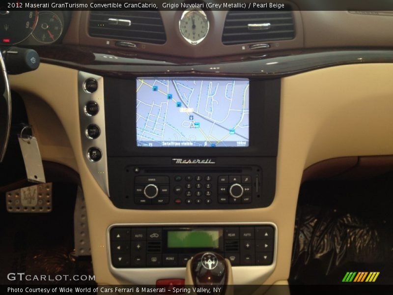 Grigio Nuvolari (Grey Metallic) / Pearl Beige 2012 Maserati GranTurismo Convertible GranCabrio