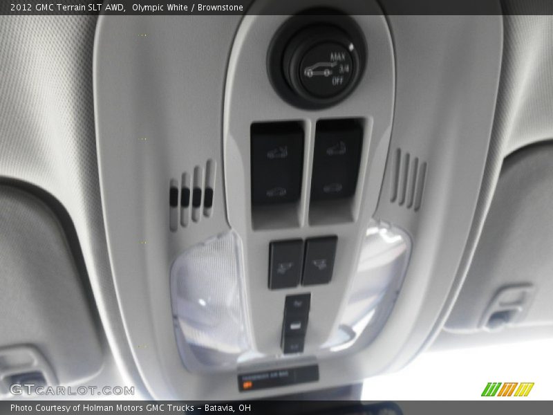 Olympic White / Brownstone 2012 GMC Terrain SLT AWD