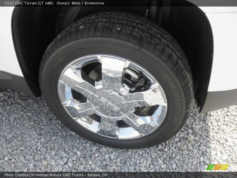 Olympic White / Brownstone 2012 GMC Terrain SLT AWD