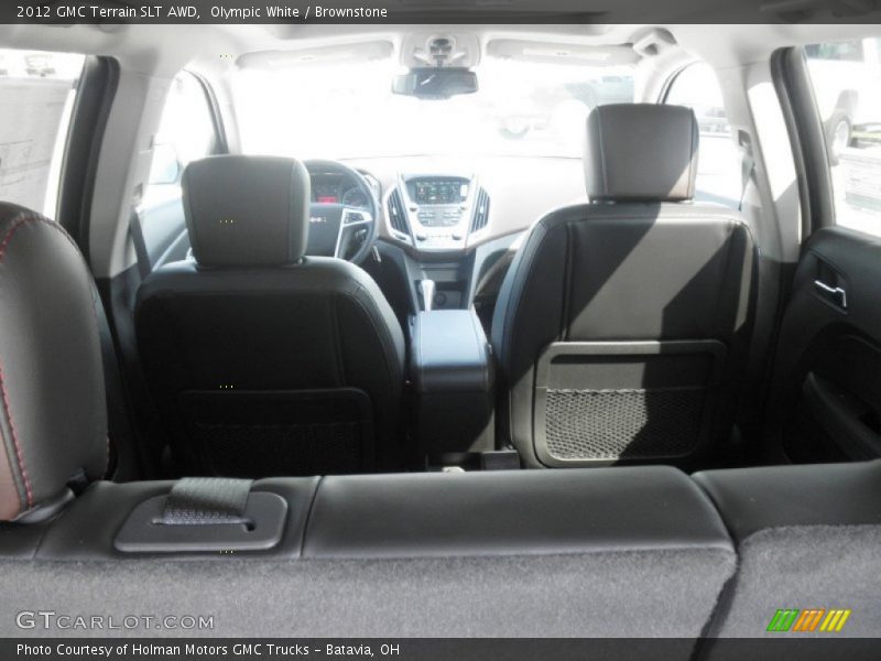 Olympic White / Brownstone 2012 GMC Terrain SLT AWD