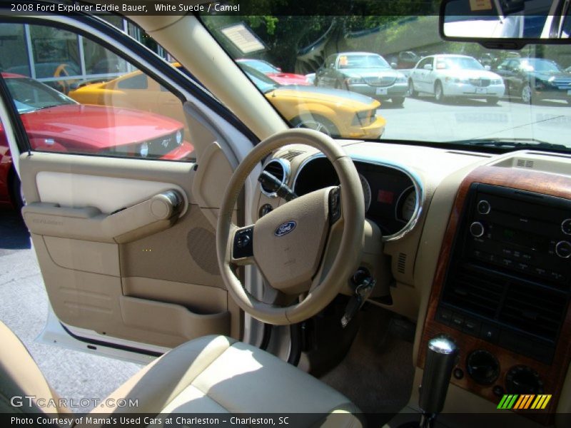 White Suede / Camel 2008 Ford Explorer Eddie Bauer