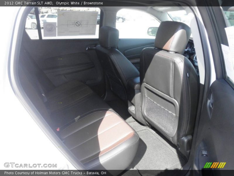 Olympic White / Brownstone 2012 GMC Terrain SLT AWD