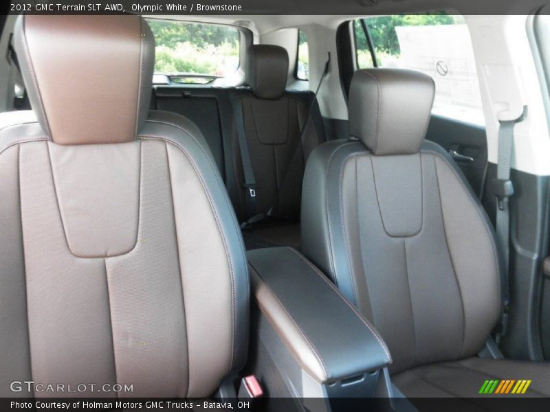 Olympic White / Brownstone 2012 GMC Terrain SLT AWD
