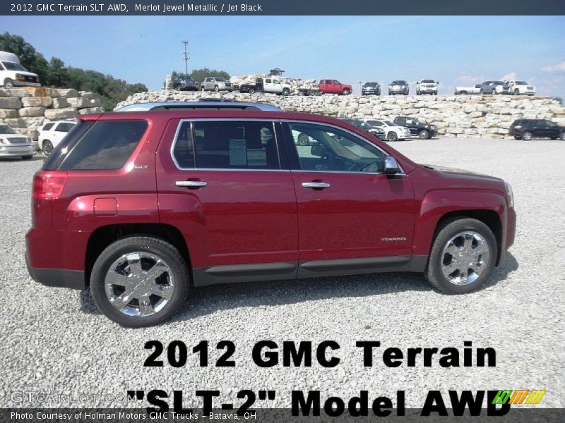 Merlot Jewel Metallic / Jet Black 2012 GMC Terrain SLT AWD